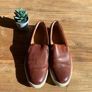 Frye + Ivy + Slip-On + Cognac Brown + Size 7 + Leather Women's Shoe